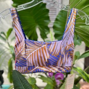 🌴💦 MAAJI 💦🌴 Reversible Square Neck Bralette Open Back Bikini Swim Top